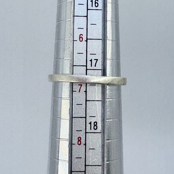 VTG Solid Sterling Silver 925 Infinity Open Design Band Ring Size 6.75 - Picture 7 of 7